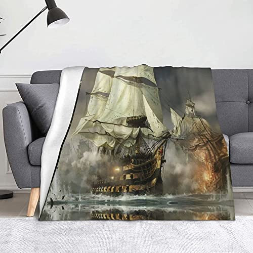 Militär Kuscheldecke Flauschig Decke 220x240cm, Weißes Segelboot Fleecedecke Weich Sofadecke Warm Bettdecke Decken Wohndecke Tagesdecke Sofaüberwurf Schlafdecke Couchdecke Bettüberwurf
