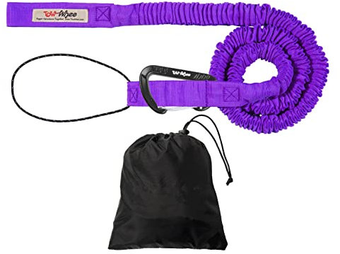 TowWhee Connect Das Original Bike Bungee Abschleppseil für Kinder | MTB & Fahrrad Stretch Zuggurt für weiteres Fahren mit Ihrem Kind | kompatibel mit jedem Fahrrad, Farbe:Kids Connect Kit - Purple