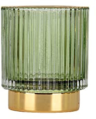 Ttiy Glas-Aufbewahrungsbox, Make-up-Pinselhalter, kreativer Kosmetik-Organizer, Schreibtisch, Make-up-Pinsel, Becher, Stiftehalter für Zuhause, Büro (grün)