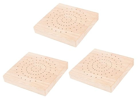 KICHOUSE 3pièces Présentoir À Sucettes Bois Multifonctionnel pour Cake Pops Et Bonbons Support À Lollipops avec Multi-Holes pour Fête Et Réception
