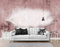 Papier Peint Intissé Fond Rose Plume Peint À La Main Décoration Murale Poster Tableaux Muraux Salon Chambre Art Mural Taille Personnalisée