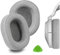 Geekria Comfort Mesh Fabric - Almohadillas de repuesto para auriculares Corsair HS65, HS55, piezas de reparación (gris)
