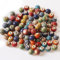 100 Stück Keramikperlen,Bunte Perlen Bastelperlen Diy Keramik Perlen Basteln Loch Bunt Perlen Mit Loch für DIY Schmuck Arts Crafts Halskette Armreifb Armband Halskette Charms(10mm)