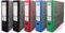 Netuno 5x Ring-Ordner 4 Farben 2x schwarz 1x blau rot grün DIN A4 2-Ring-Mechanik 7,5cm Ringbuch 2 Ringe Plastikordner bunt Ordner Schule Büro Studium Dokumentenordner Aktenordner Pappordner office
