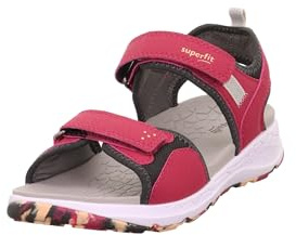 Superfit Mädchen Criss Cross Sandale, Rot Orange 5000, 37 EU Weit