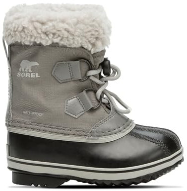Sorel Yoot Pac Nylon WP, Stivali da Neve Impermeabili Unisex - Bambini e ragazzi, Grigio (Quarry/Dove 111), 28 EU