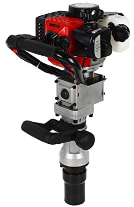 Pile Driver 2-Stroke Petrol Fence Post Rammer Petrol Post Driver 32.6CC Fencing Pile Pounder Handheld T-Post Driver Fencing Picket Fencing Garden Fence Post Farm Fencing Tool 900W