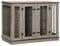 PawHut Tierkäfig Hundehütte mit herausnehmbarem Trennwand Hundebox Hundekäfig Haustierkäfig innen Dunkelwalnuss+Eiche 120 x 60 x 88,5 cm