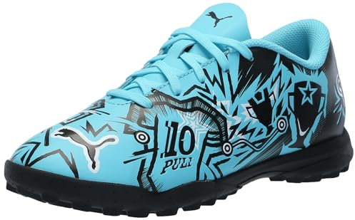 Puma Unisex-Child Soccer Cleats Ulta Play Turf Training (Toddler/Little Ultra Orange White/Blue Glimmer 5 Big Kid M, Hero Blue-Puma White-Puma Black, 6 Big Kid