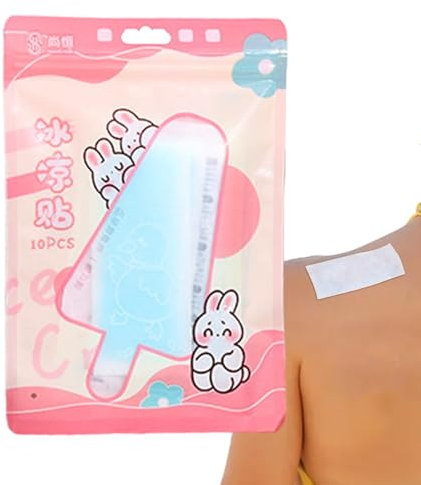 Fever Patches, Baby Cooling Patches, Cooling Forehead Strips Sheet, Cartoon Fever Patch for Kids, Instant Cooling Cute Design Fever Patches, Cooling Sticker Travel Supplies for Kids