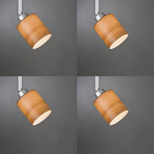 4 x Paulmann Lampenschirm Öffnung ca. 3,3 cm Zyli Braun Rund Glas Ersatzglas, Schirm, Ersatzschirm