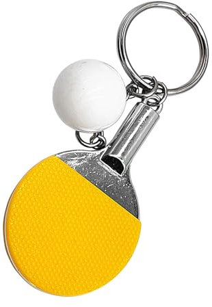 [Nlrlo] Porte-clés de tennis de table, porte-clés de sport en métal, décoration de , petit pendentif de pagaie de , pendentif simulation pour la famille, les amis, les amateurs de