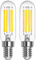 T22 E14 Bombillas LED 3W Blanco Cálido 2700k, Bombillas Pigmeas SES Recambio para Bombilla E14 de Frigorífico 28W, AC 220-240V, 300 Lumen, No Regulables, paquete de 2