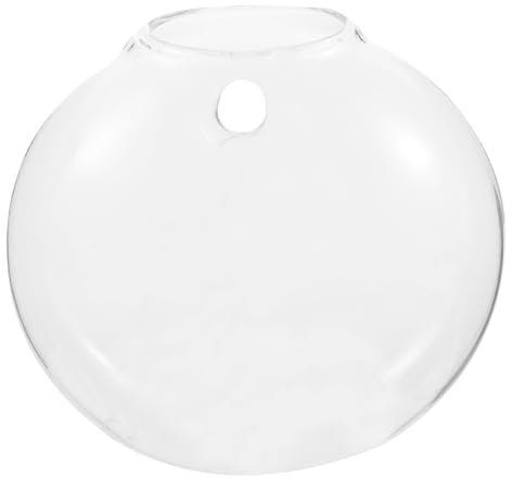 IWOWHERO Hängende Glasvase Transparentes Hängeterrarium Glaspflanzgefäß Für Balkon Und Garten Hängende Verzierung Aus Robustem Glasmaterial Dekorative Vase Für Pflanzen Und Blumen