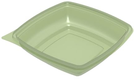Plaza Evolve Square Takeaway Food Bowls - 375cc (Pack 600) | Stackable shape saves storage space in busy commercial kitchens, providing reliable containment for professional catering.