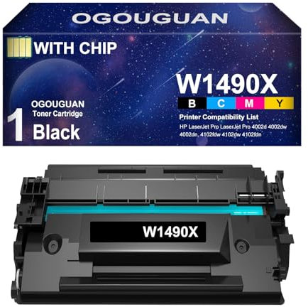 OGOUGUAN Kompatible Tonerkartusche Schwarz, Ersatz für W1490A 149A W1490X 149X mit Chip für Laserjet Pro 4002dn 4002dw 4002d Laserjet MFP 4102fdw 4102dw 4102fdn (149X, 9500 Seiten)