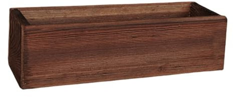 Sharplace Rechteckiger Pflanzkasten aus Holz, modernes Design, Geschenk, Blumentopf, Pflanztopf für Innen- und Außenpflanzen, Wohnzimmer, Terrasse, Hof, 40cmx14cmx8cm