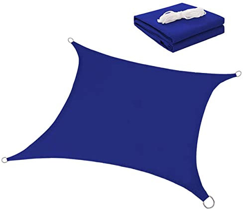 Sosoport Voile D'ombrage Quadrilatérale 3x5m - UV pour Jardin Terrasse Piscine avec D-
