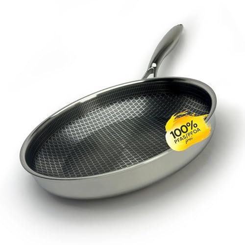 MISO Diamond Dust Keramikbeschichtete Pfanne 24 cm (Pfanne Induktion) | Bratpfanne 24 cm – PFAS-frei, kratzfest, spülmaschinengeeignet, für alle Herdarten