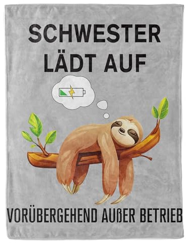 CadeauJoie Schwester Geschenk, Flauschige Decke Geschenke für Schwester | Geschenk Schwester zum Geburtstag Weihnachten Muttertag Valentinstag Geburtstagsgeschenk Weihnachtsgeschenke Ostergeschenk
