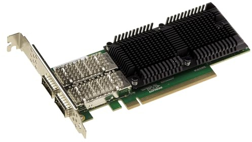 KALEA-INFORMATIQUE PCIe Gen 4.0 PC Dual 100G QSFP28 2-Port-Netzwerkcontroller-Karte mit Intel E810-Chipsatz. Kompatibel mit 100GbE, 50GbE, 25GbE, 10GbE, RDMA und ADQ
