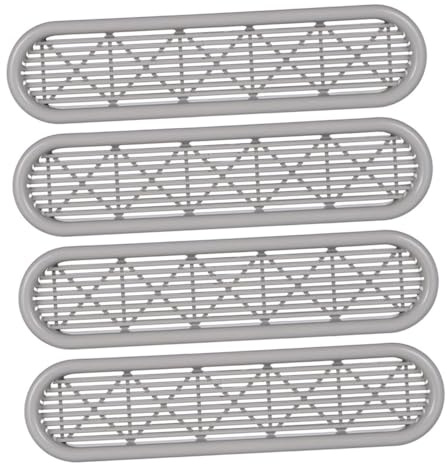STAHAD 4pcs Breathable Mesh Outer Vents Door Vents Plastic Ventilation Accessory Modern Minimalist Multipurpose Application Enhances Air Circulation for Shoe Cabinets Wardrobes