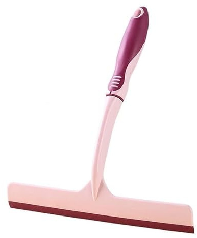 Duschabzieher, Schaber-Rakel for Dusche, Glastür, Fenster, Badezimmer, Fliesen, mehrfarbig, 26 x 25 3,5 cm(Pink)