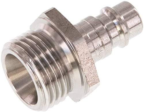 Kupplungsstecker (NW7,2) G 1/2(AG), Edelstahl Werkstoff:Edelstahl Gewinde außen:G 1/2