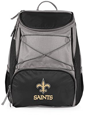 NFL New Orleans Saints PTX Backpack Cooler - Soft Cooler Backpack - Insulated Lunch Bag