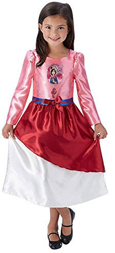 Rubies - Déguisement Classique Fairy Tale Officiel - Mulan, enfant, I-620544M, Taille M 5 à 6 ans, Rose