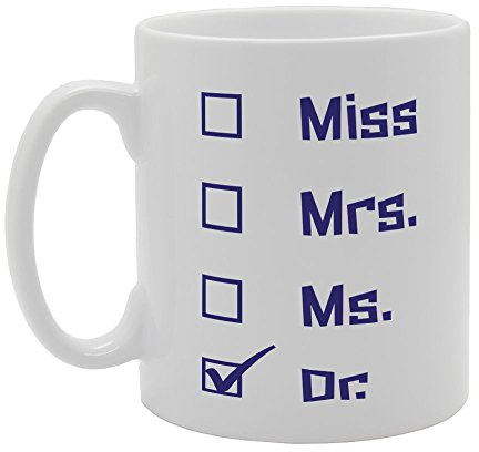 MG3240 Miss Mrs Ms Dr Novelty Gift Printed Tea Coffee Ceramic Mug