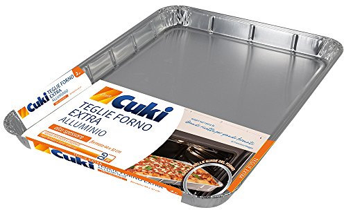 Cuki Teglie Extra Alluminio - alto spessore - 16 porzioni - rettangolari [R4432] - 1 confezione da 2 pezzi
