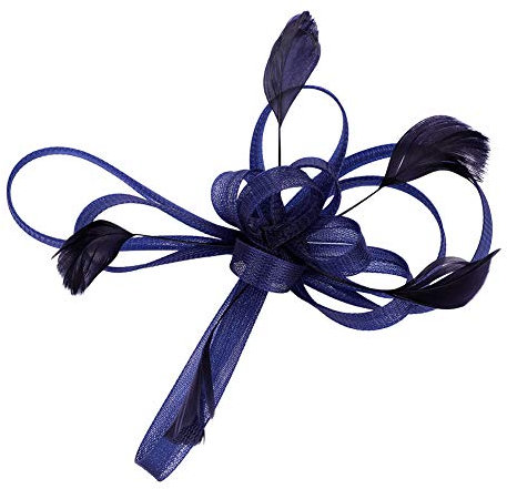 Fascinator Hut Damen Mädchen Haarschmuck Haar Clip Mesh Blumen Haarspange mit Federn Vintage Kopfschmuck Schleier Braut Haar Accessoire Frauen Headwear Kopfbedeckung für Tea Party Hochzeit Kirche