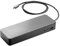 HP 1 MK33UT # ABA USB-C docking station universale per Chromebook 14 G4, EliteBook 1040 G4, Zbook studio G3 mobile workstation & More, nero (Refurbished)
