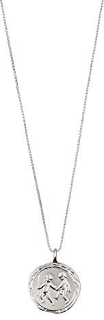 PILGRIM Jewelry Halskette mit Zwillinge Sternzeichen - Versilbert, Kristall