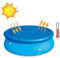 Maritown Couverture de Piscine 6ft 8ft 10ft 12ft Ronde Solaire Pataugeoire Tissu Antipoussière Etanche À La Pluie Étanche Hot Tub Couvercle Gonflable Cadre Piscine Dôme