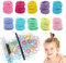 Hanyousheng Elastische Haargummis für Mädchen, Kinder, Baby , 320 Teile, , 10 Farben, , 2,5 cm Durchmesser x 2 mm Dicke