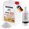Home Profis® glänzender Garagenboden Flüssigkunststoff inkl. Glasperlen (25m²) | Über 30 Farben | Bodenfarbe Innen | 2K Epoxidharz Bodenbeschichtung | RAL 5014 Taubenblau | HPBI-500