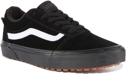 Vans Unisex Kid's Ward Vansguard Sneaker, Suede Black/Black, 1 UK (32 EU)