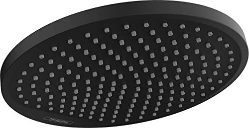 Hansgrohe Douche de Tête Crometta S, Diamètre 240 mm, avec 1 Type de Jet, Noir Mat, 26723670