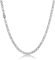 HSWYFCJY Silber Figaro Kette Männer Kette Halskette Edelstahl Herren Ketten Schmuck Halskette für Männer Geschenk 5mm, 26 Zoll