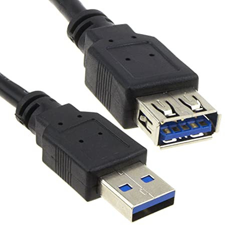 1.0m USB 3.0 EXTENSION Cable Lead A Male Plug to Female Socket 01.00m