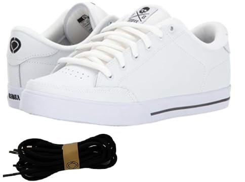 C1RCA Lopez 50 AL50 Sportschuhe Skateboard Unisex Leder Weiß Schwarz Original Produkt garantiert, Weiß, 44 EU