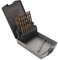 CAVATINY Spiralbohrer-Set | 19 Stück | HSS-G M2 Metallbohrer-Set | 1–10 mm, 0,5 mm Schritte | DIN 338 | für Edelstahl, Aluminium, Holz etc.