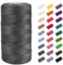 CAMAL Polypropylene Garn 1,5mm x 200m Häkelgarn für Taschen Makramee Garn für Handtasche Häkeln Polypropylene Yarn für Handwerk Wohndekorationen, Platzteller, Umhängetasche (Dunkelgrau)