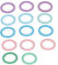 Asixxsix Maschenmarkierer-Ring, 40 Stück, DIY, Bunte Strickmaschenringe, Metall, runde Strick- und Häkelmarkierer, Nähzubehör für Heimwerker und handgefertigte Kunsthandwerke
