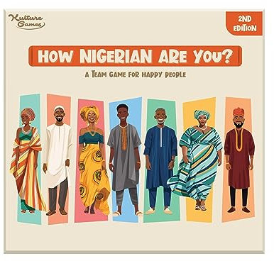 Wie nigerianisch bist du? Edition 2: Das klassische Trivia-Teamspiel über Nigerias Geschichte, Kultur, Reiseziele und Unterhaltung.