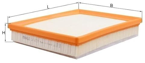 MAHLE LX 4729 Luftfilter - für Peugeot 3008 II SUV (MC, MR, MJ, M4) u.a. | Kompatibel mit: CITROËN BERLINGO, BERLINGO Kasten/Großraumlimousine, C3 AIRCROSS II, C3 AIRCROSS II Van, C3 III, C3 III Van