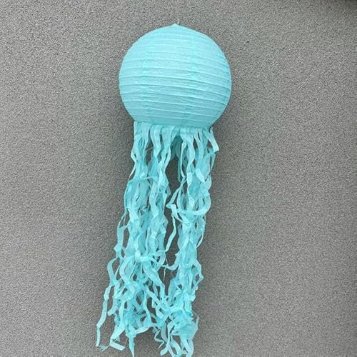 RAEF 5 Stücke Kreative Quallen Papierlaterne für Kinder Outdoor-aktivitäten Thema Dekoration Party Park Fenster Szene Dekor Liefert