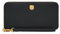 Fossil Women's Lennox Zip Continental Wallet, Schwarz, 19.69 cm L x 1.91 cm W x 10.16 cm H